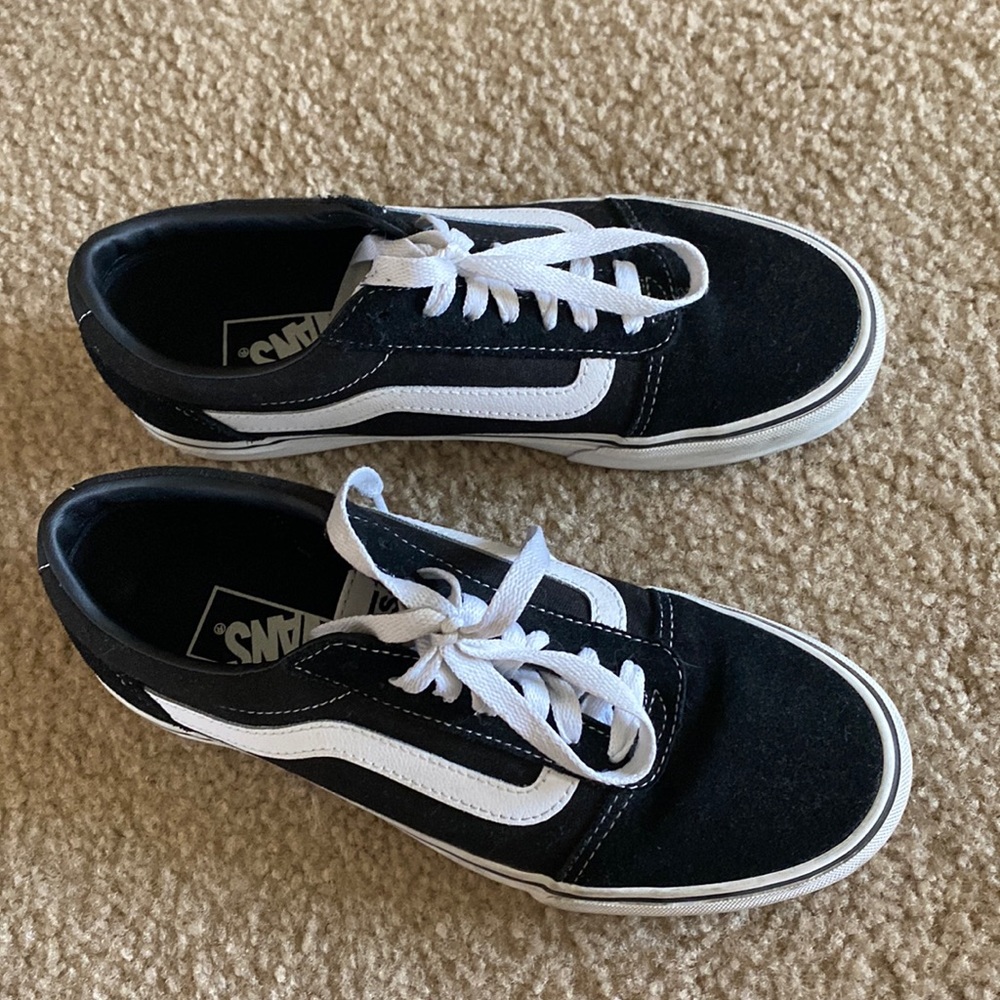 Black and white vans